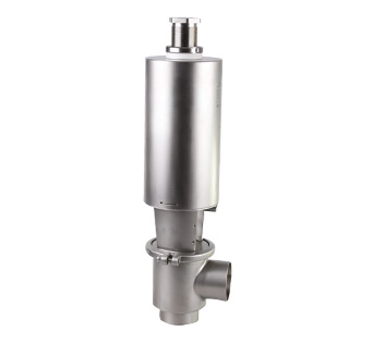 Stainless Steel Sanitary Pneumatic Diversion Valve With SS Actuator