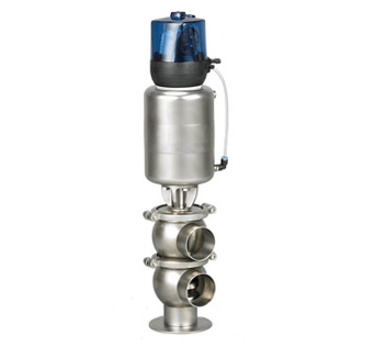 Stainless Steel Sanitary Pneumatic Shut Off Valve With Actuator