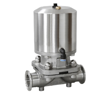 Stainless Steel Saniatry Top Quality Pneumatic Membrane Valve With SS Actuator