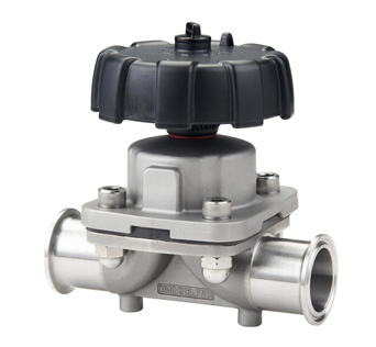 Stainless Steel Sanitary DIN Manual Direct Way Diaphragm Valve