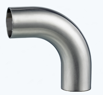 Stainless steel sanitary L2S 90D elbow long