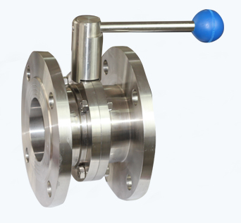 Stainless Steel Sanitary Flanged Manual Butterfly Valve