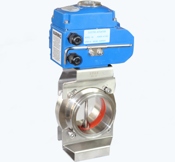 Stainless Steel Hygienic Butterfly Valve With Pneumatic Actuator