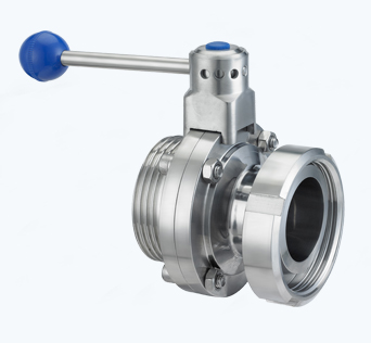Stainless Steel Hygienic Quick Release Manual Direct Way Butterfly Control Valve