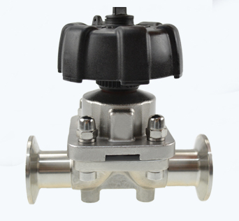 Sanitary clamped two way diaphragm valve