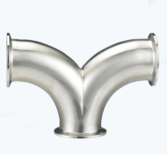 Stainless Steel Sanitary Clamped Double-Bend Tee