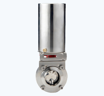 Stainless Steel Sanitary Anti-Leakage Weld Pneumatic Butterfly Control Valve